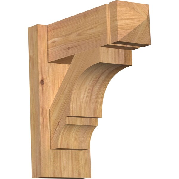 Ekena Millwork Balboa Arts & Crafts Smooth Outlooker, Western Red Cedar, 5 1/2"W x 14"D x 14"H OUT06X14X14BOA03SWR - main
